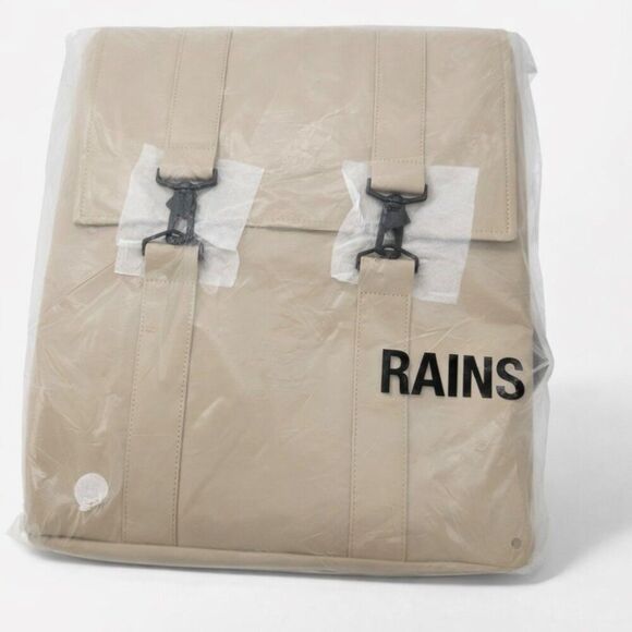 RAINS Unisex MSN Mini Backpack 13300 Sand Waterproof Mini Pack New main image 12